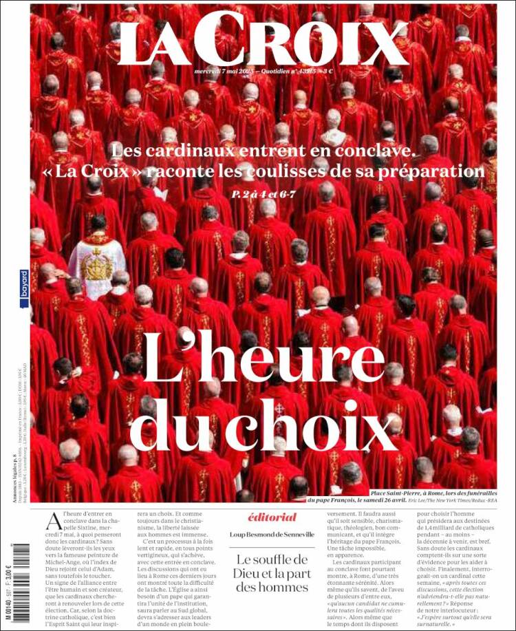 Portada de La Croix (Francia)