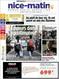 Portada de Nice-Matin (France)