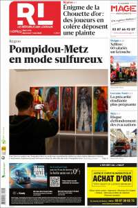 Portada de Le Republicain Lorrain (France)