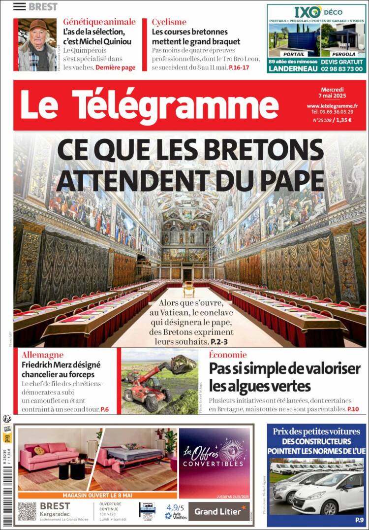 Portada de Télégramme (France)