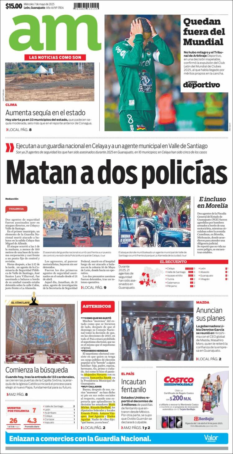 Portada de Al Día A.M. (México)