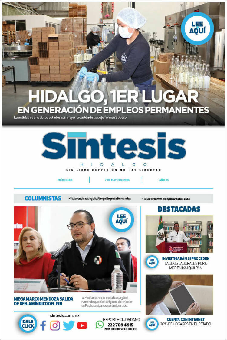 Portada de Sistesis - Hidalgo (México)