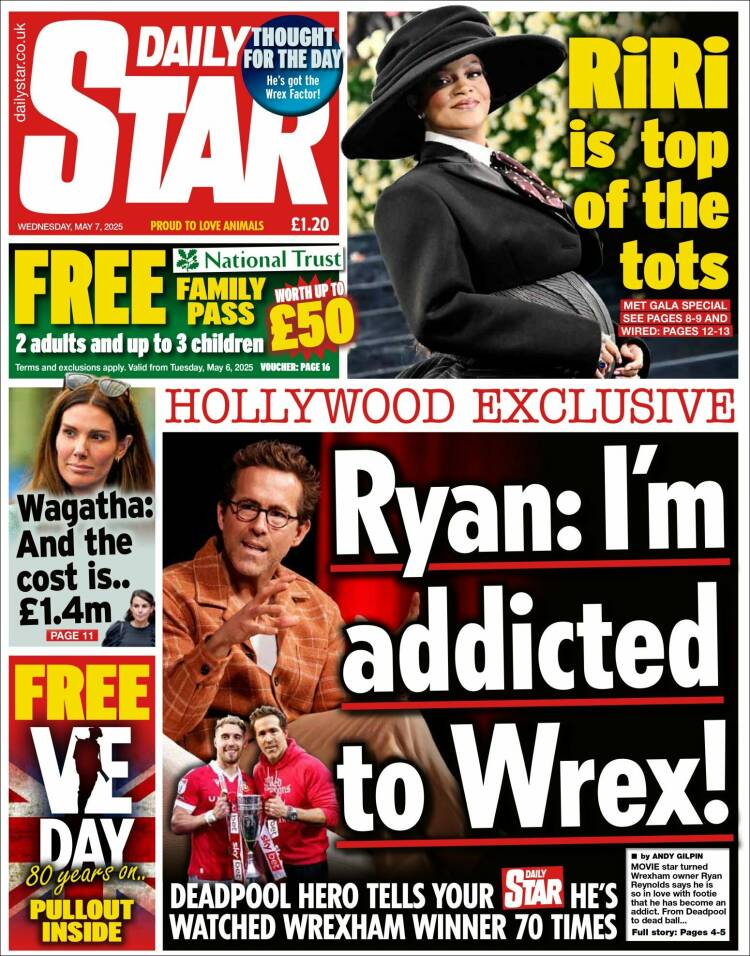 Portada de Daily Star (United Kingdom)