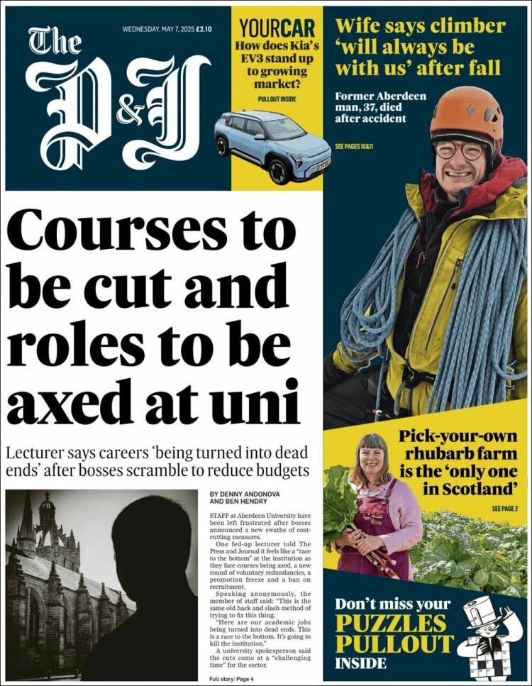 Portada de The Press and Journal (United Kingdom)