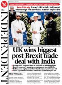 Portada de The Independent (United Kingdom)