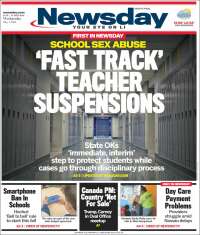 Portada de Newsday (USA)