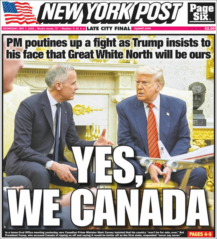 Portada de New York Post (USA)