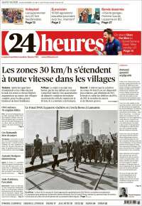 Portada de 24 Heures (Switzerland)