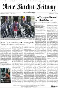 Portada de Neue Zürcher Zeitung (Switzerland)