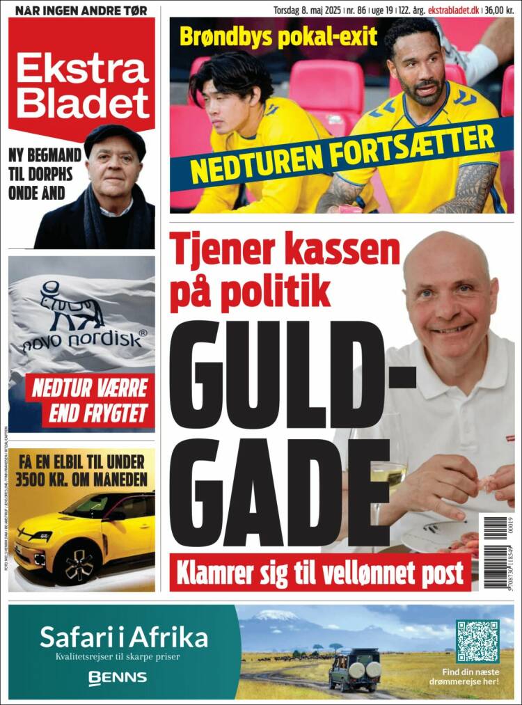 Portada de Ekstra Bladet (Denmark)