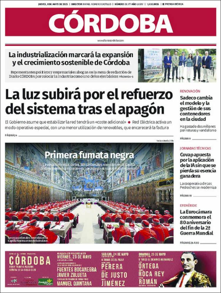 Portada de Diario de Córdoba (España)