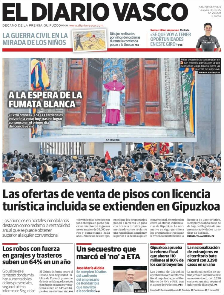 Portada de Diario Vasco (Spain)