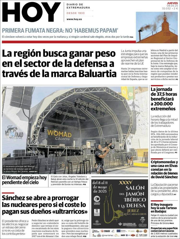 Portada de Hoy - Badajoz (España)