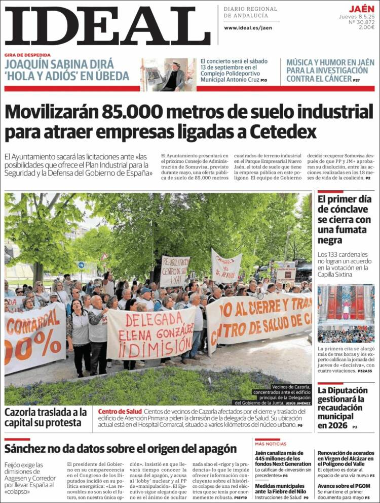 Portada de El Ideal de Jaén (España)