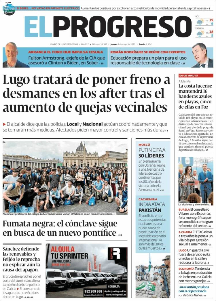 Portada de El Progreso (España)