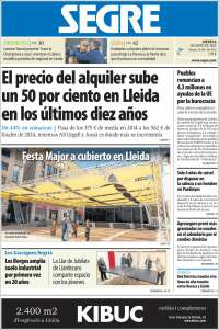 Portada de Segre  (España)