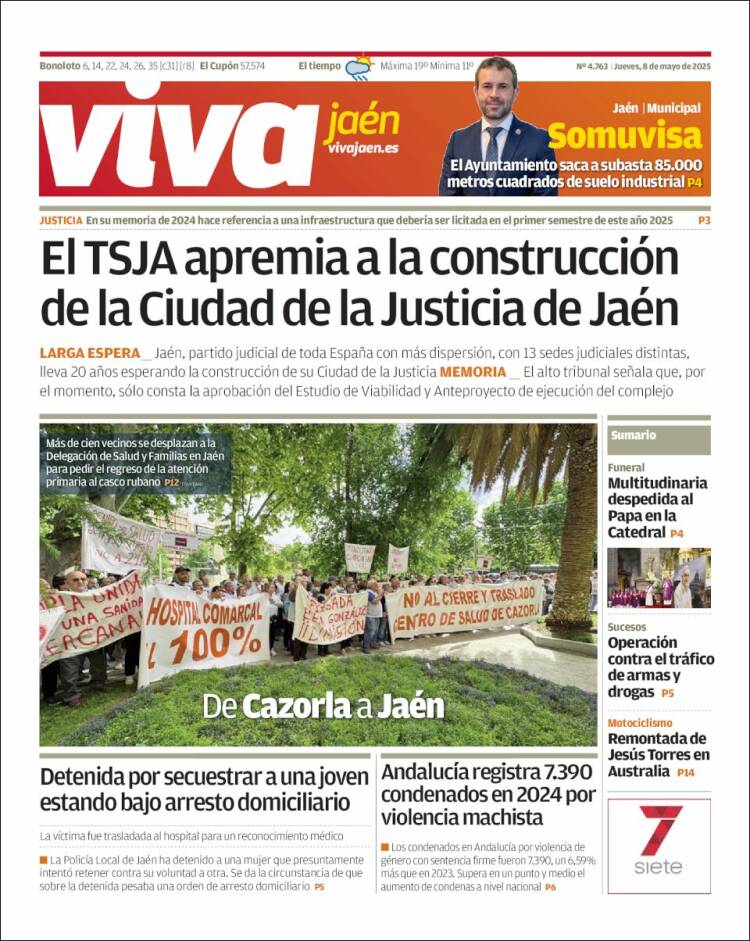 Portada de Viva Jaén (España)