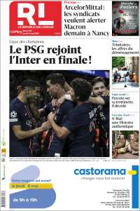 Portada de Le Republicain Lorrain (Francia)