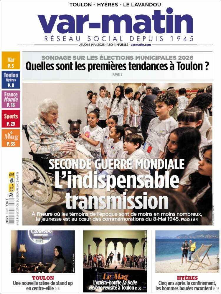 Portada de Var-Matin (Francia)