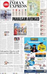 Portada de New Indian Express (India)