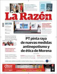 Portada de La Razón (Mexico)