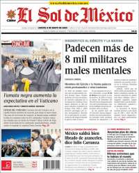 Portada de El Sol de México (Mexico)