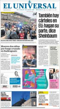 Portada de El Universal (Mexico)