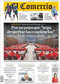 Portada de El Comercio (Perú)