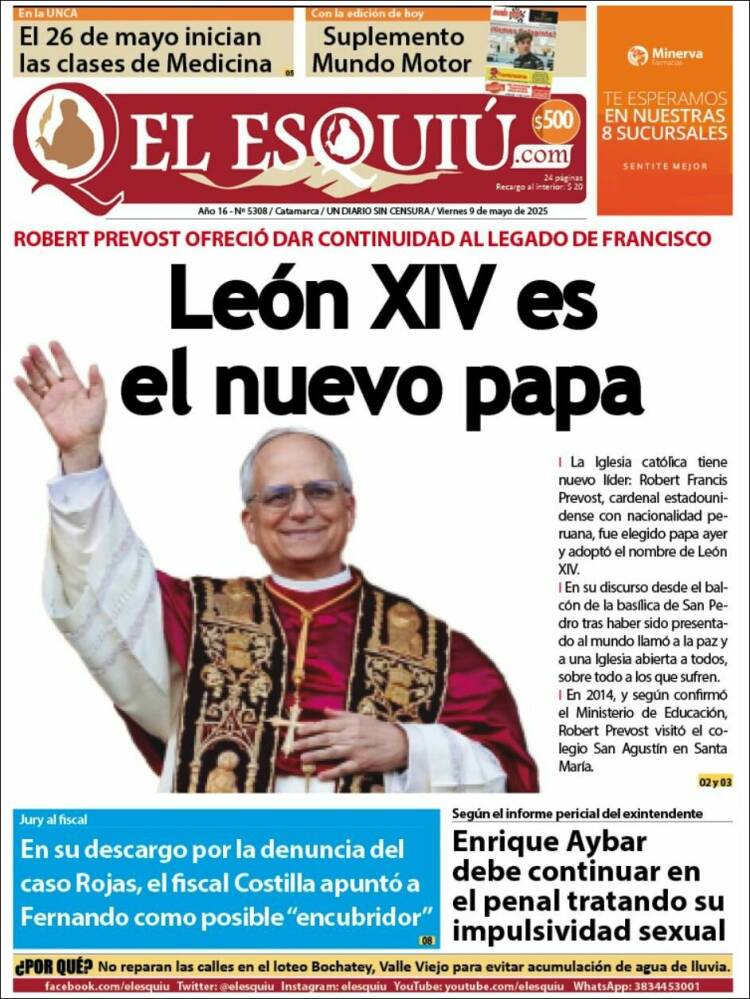 Portada de El Esquiu (Argentina)