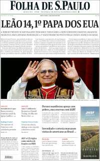 Portada de Folha de São Paulo (Brasil)