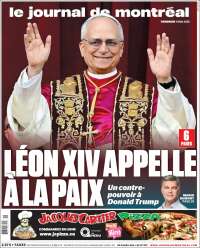 Portada de Le Journal de Montréal (Canada)