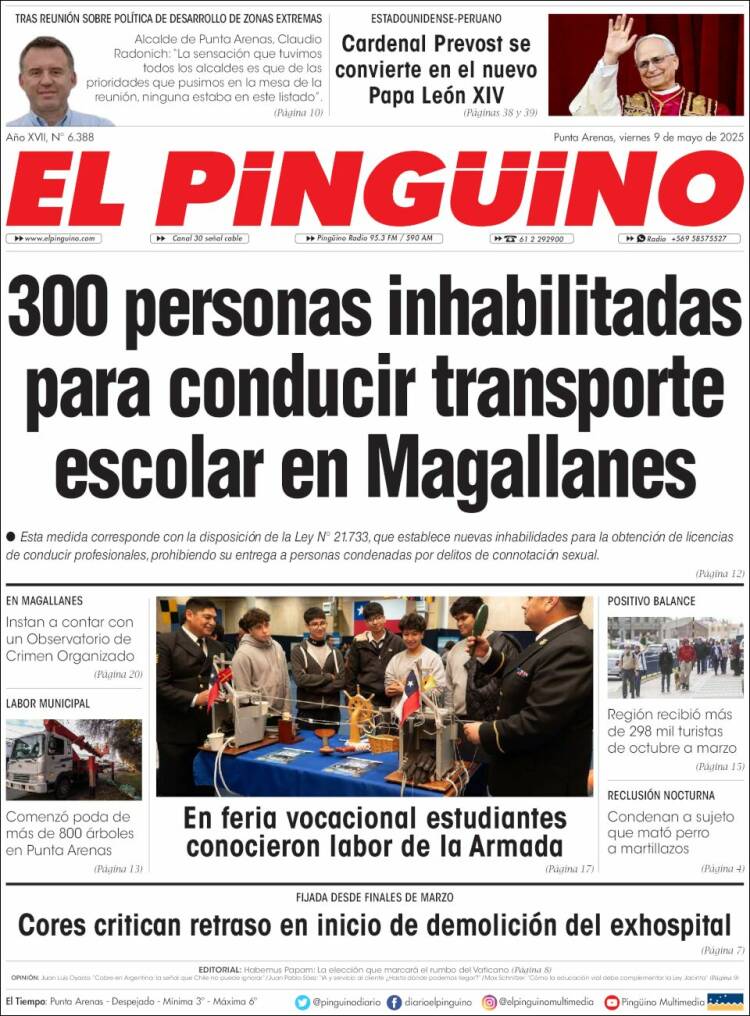 Portada de El Pingüino (Chile)