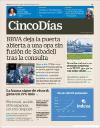 Portada de Cinco Días (Spain)