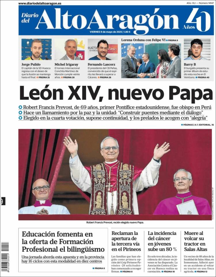 Portada de Diario del AltoAragón (España)