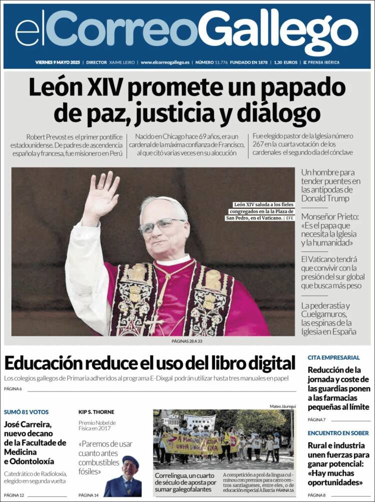 Portada de El Correo Gallego (Spain)