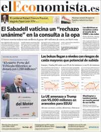 Portada de El Economista (Spain)
