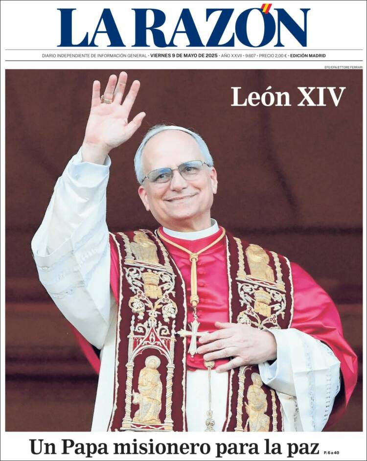 Portada de La Razón (Spain)