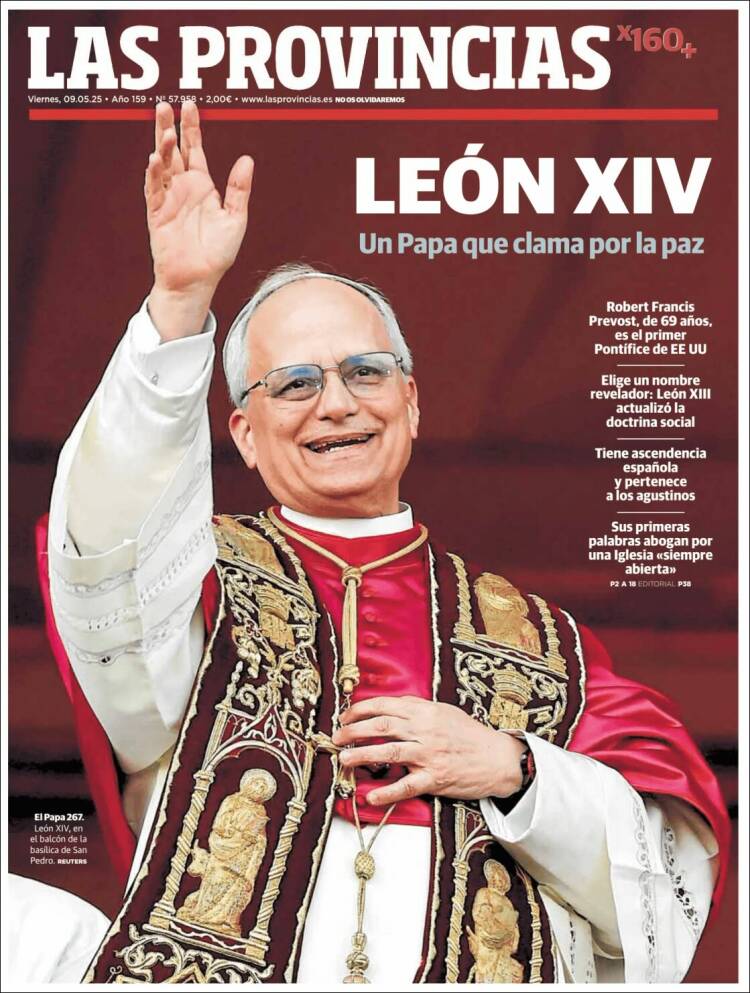Portada de Las Provincias (España)