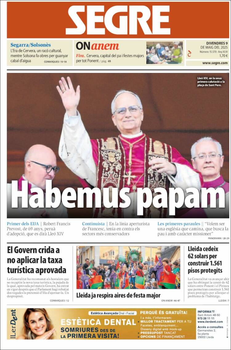 Portada de Segre (Spain)
