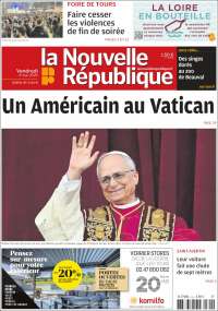 Portada de La Nouvelle Republique (France)