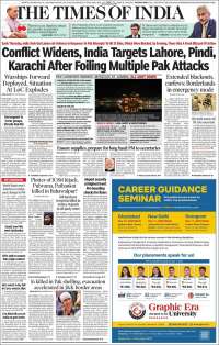Portada de The Times of India (India)