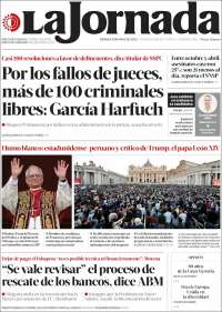 Portada de La Jornada (México)