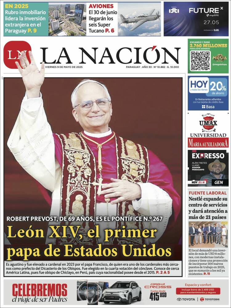 Portada de La Nación (Paraguay)