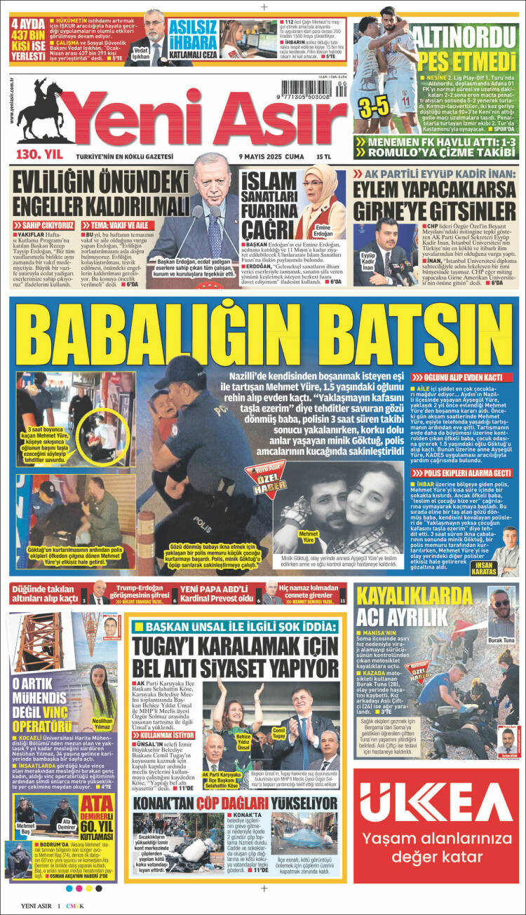 Portada de Yeni Asır (Turkey)