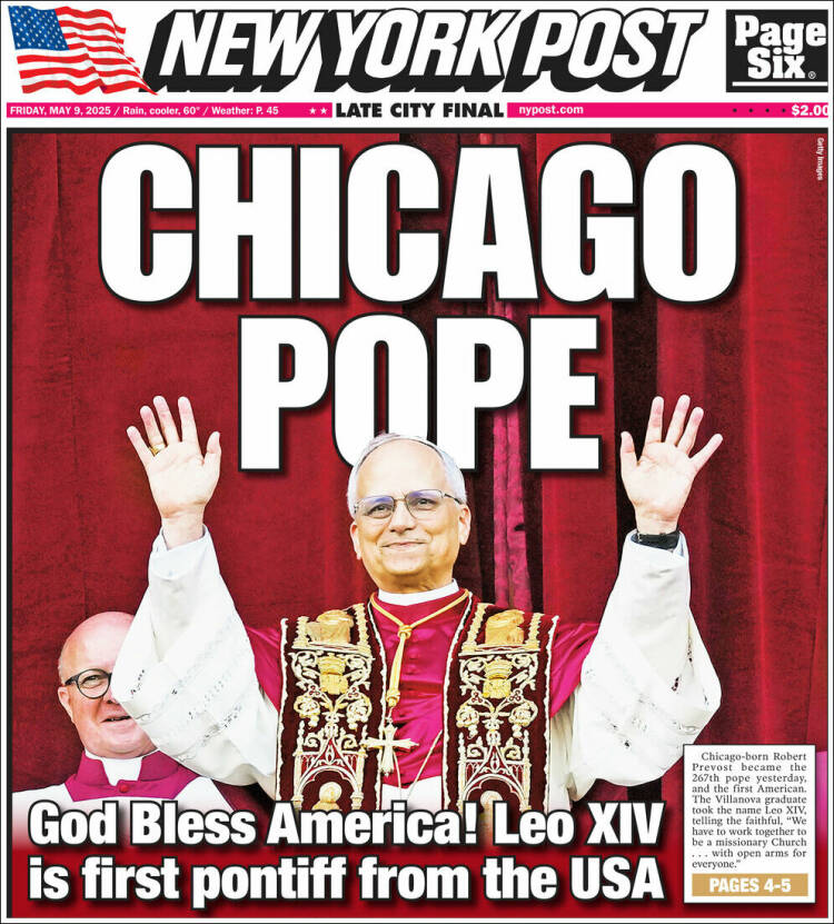 Portada de New York Post (USA)
