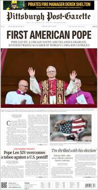 Portada de Pittsburgh Post-Gazette (USA)
