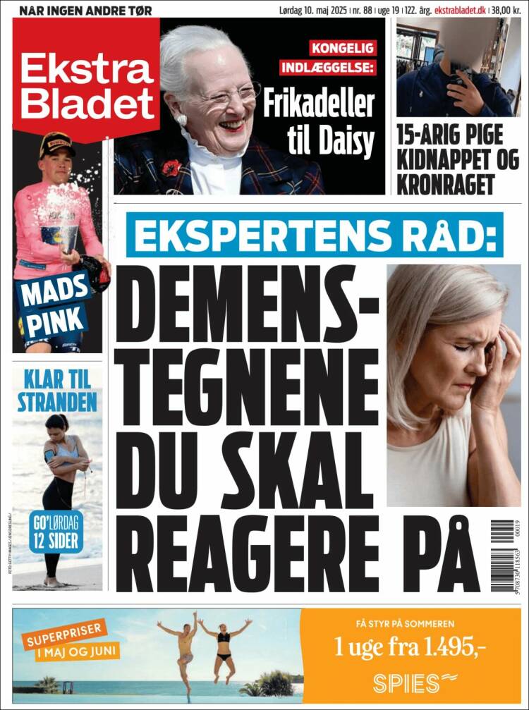 Portada de Ekstra Bladet (Dinamarca)