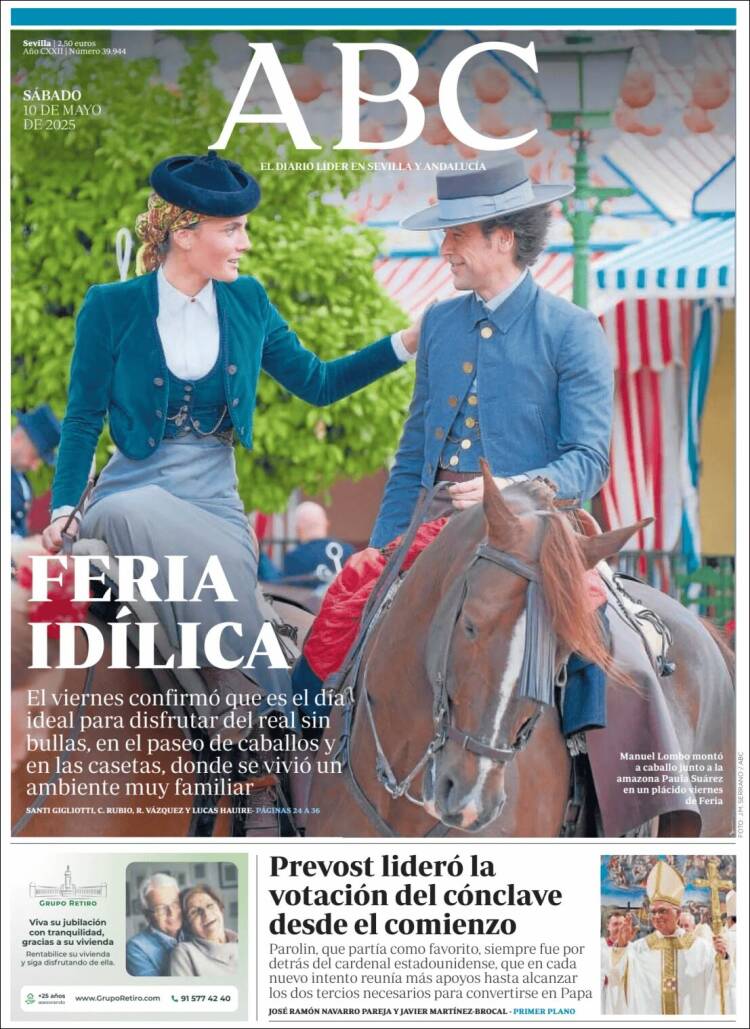 Portada de ABC - Sevilla (España)