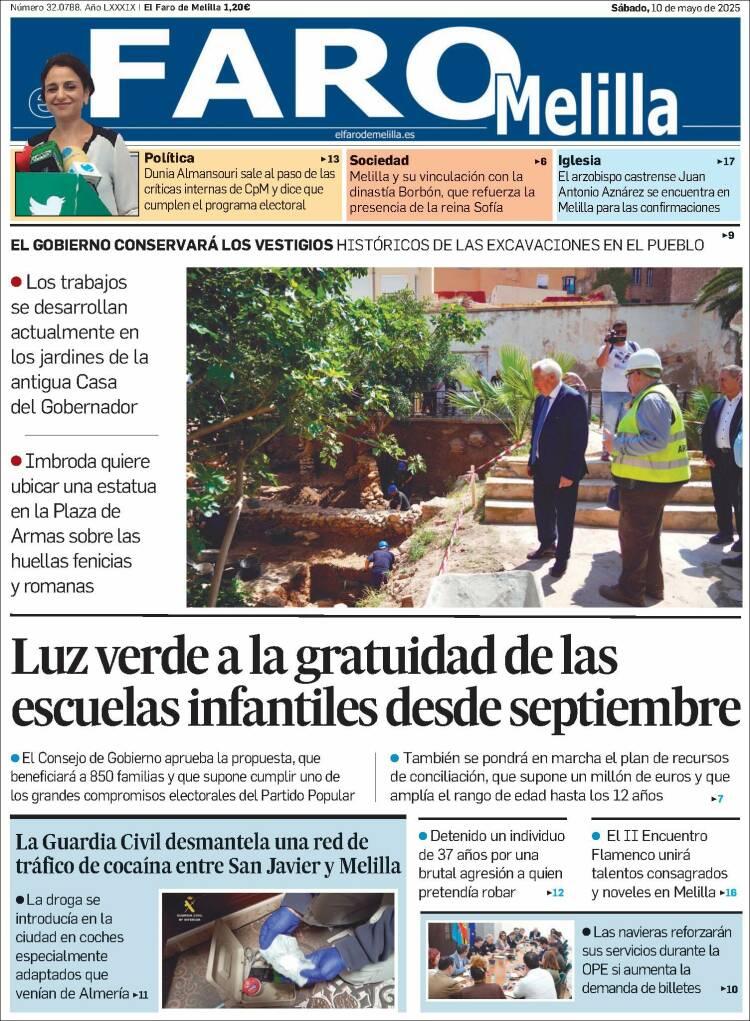 Portada de El Faro de Melilla (España)
