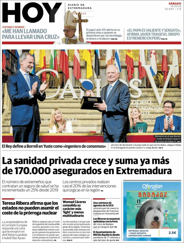 Portada de Hoy - Caceres (España)